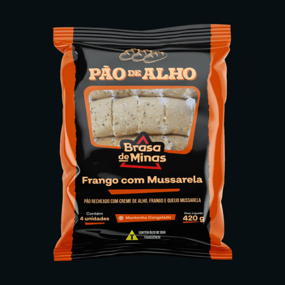 Pão de Alho Frango com Mussarela