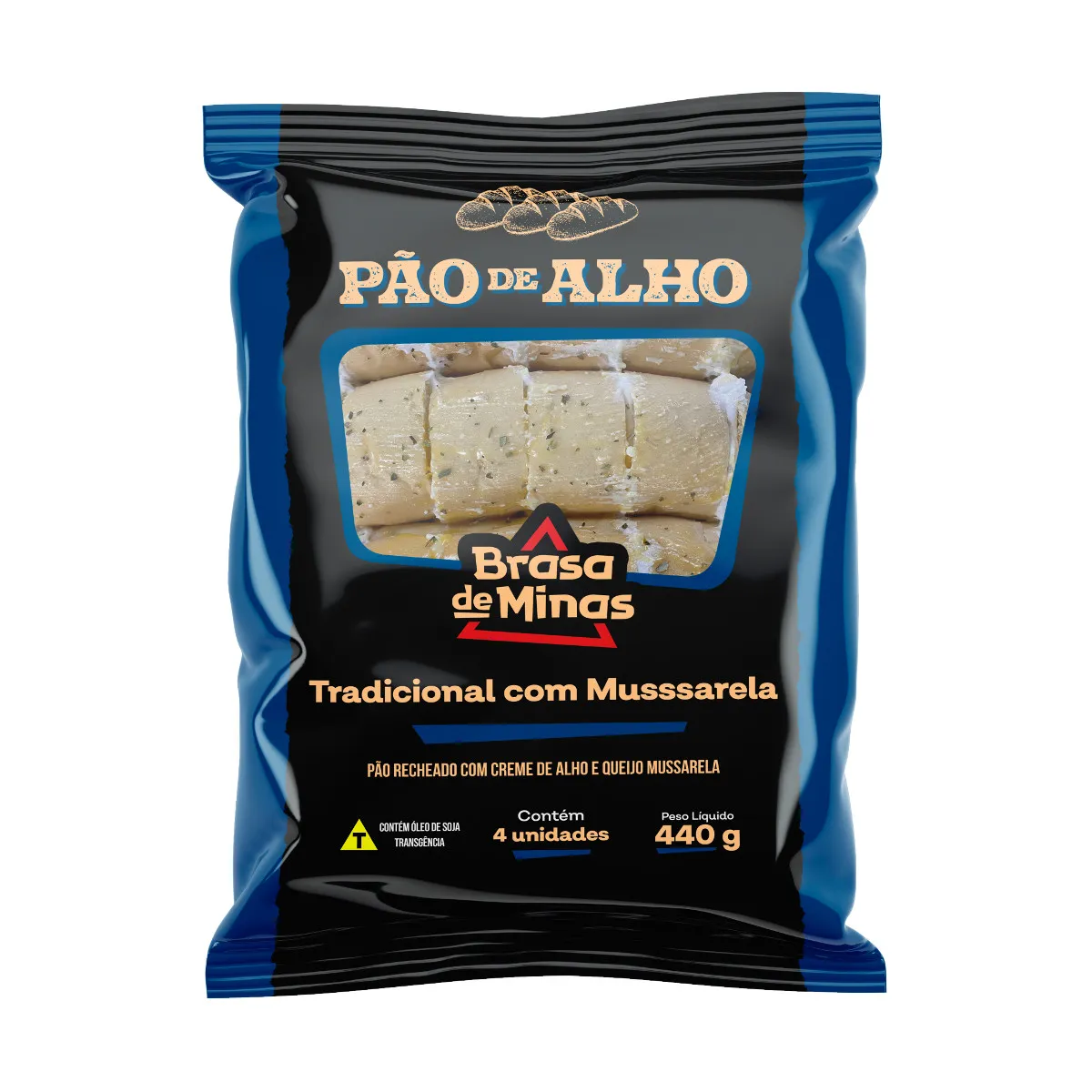 Pão de Alho Tradicional com Queijo